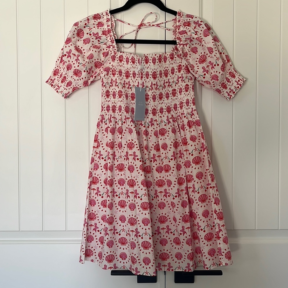 Hill House Home Athena Nap Dress Mermaid Babydoll Ruffle Mini XS Small NEW